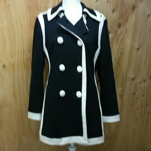 INC Coat NWT Black and white size L